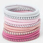 Pink Sport Luxe Hair Ties - 12 Pack,