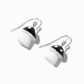Black Mushroom Drop Earrings,