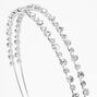 Two Row Silver Rhinestone Headband,