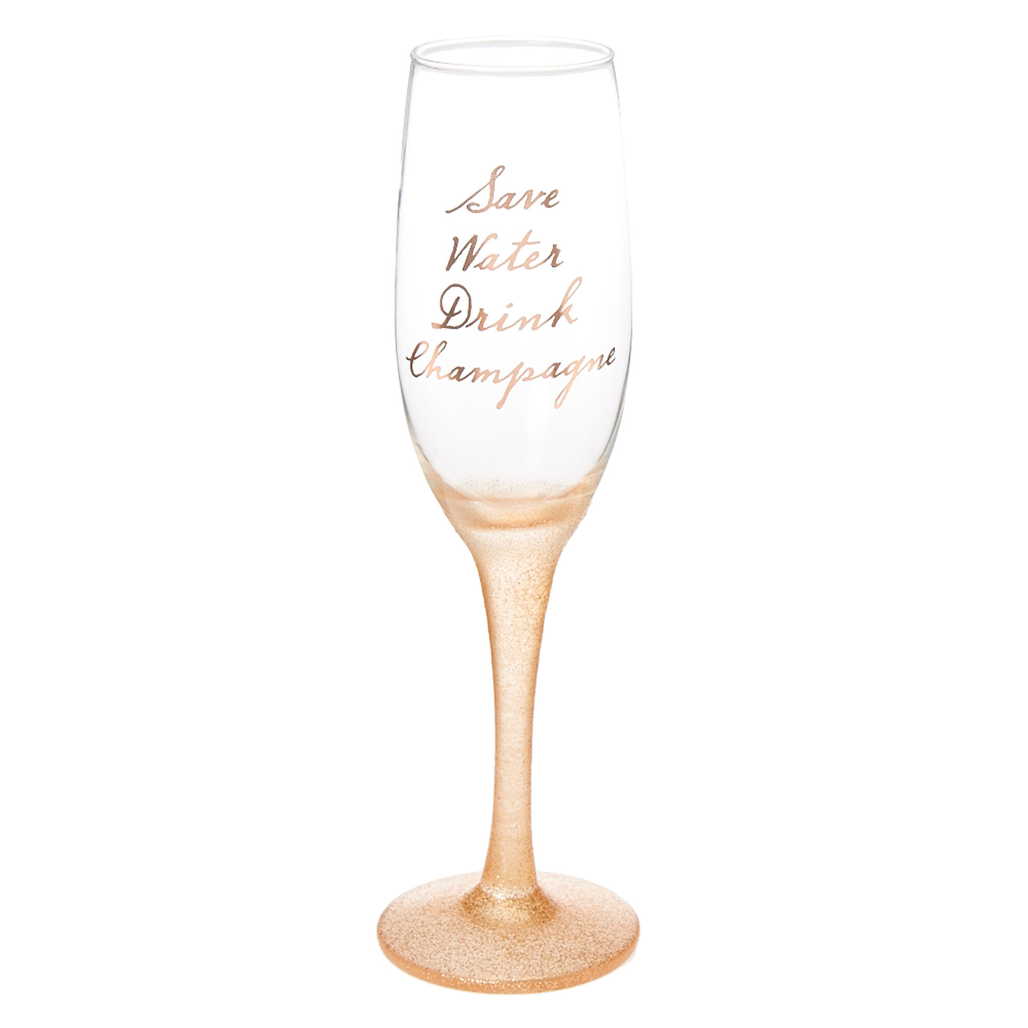 Save Water Drink Champagne Flute