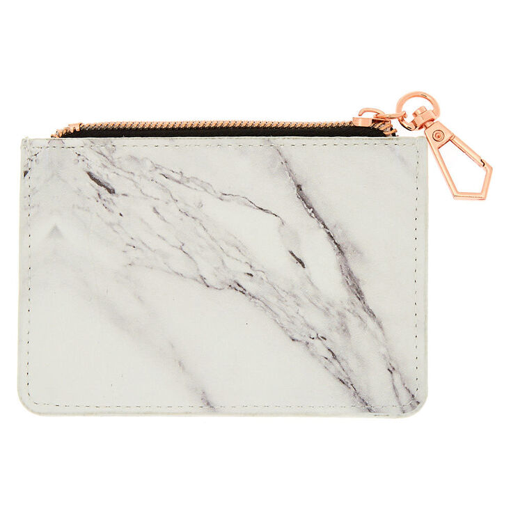 Marble Coin Purse - White,