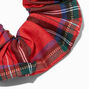 Medium Red Plaid Hair Scrunchie,