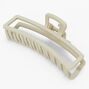 Large Rectangle Hair Claw - Gray,