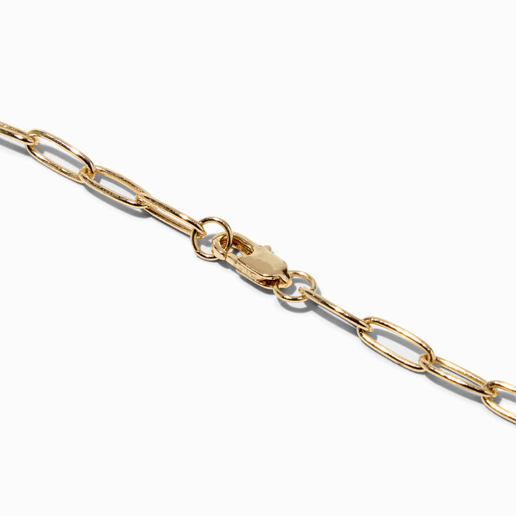 Icing Select 18k Gold Plated Paperclip Chain Necklace,