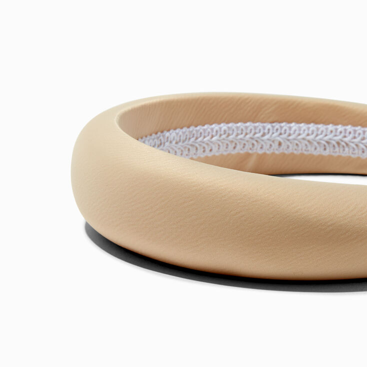 Taupe Velvet Puffy Headband,
