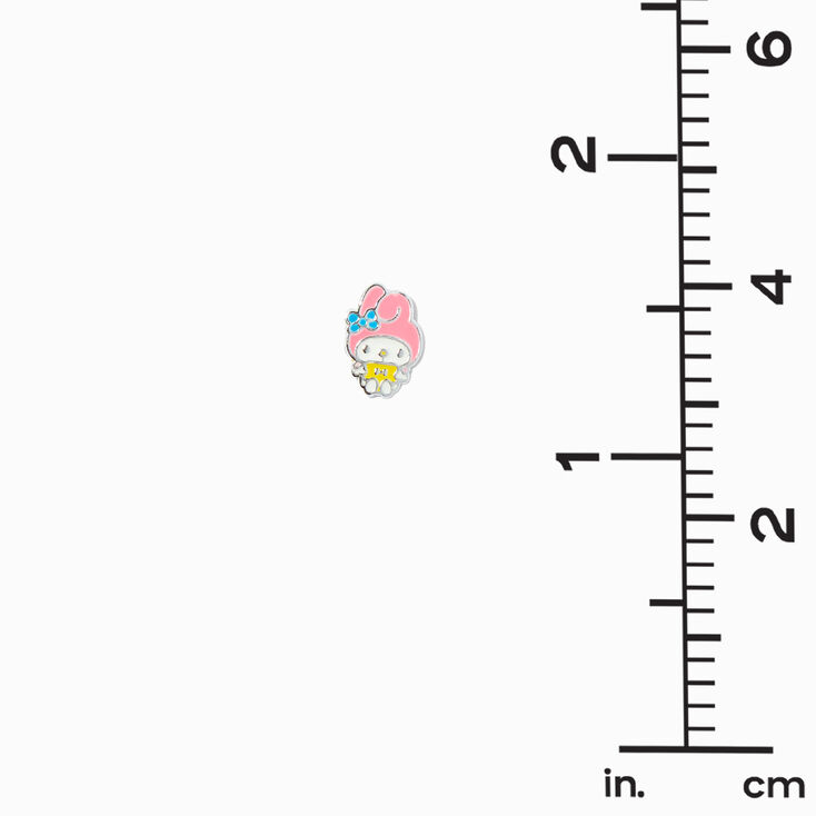 Sterling Silver Hello Kitty&reg; and Friends My Melody&trade; Enamel Stud Earrings,