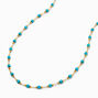 Icing Select 18k Gold Plated Turquoise Beaded Necklace,