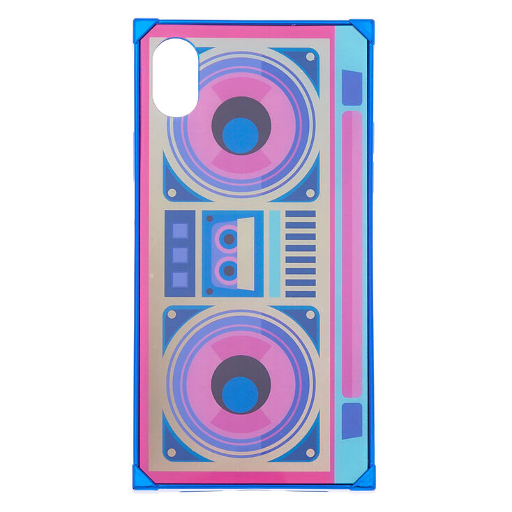 Holographic Retro Boombox Phone Case - Fits iPhone XR,