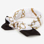 Gold Chain Silky Bandana Headwrap,