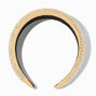 Embellished Puffy Headband - Silver/Beige,