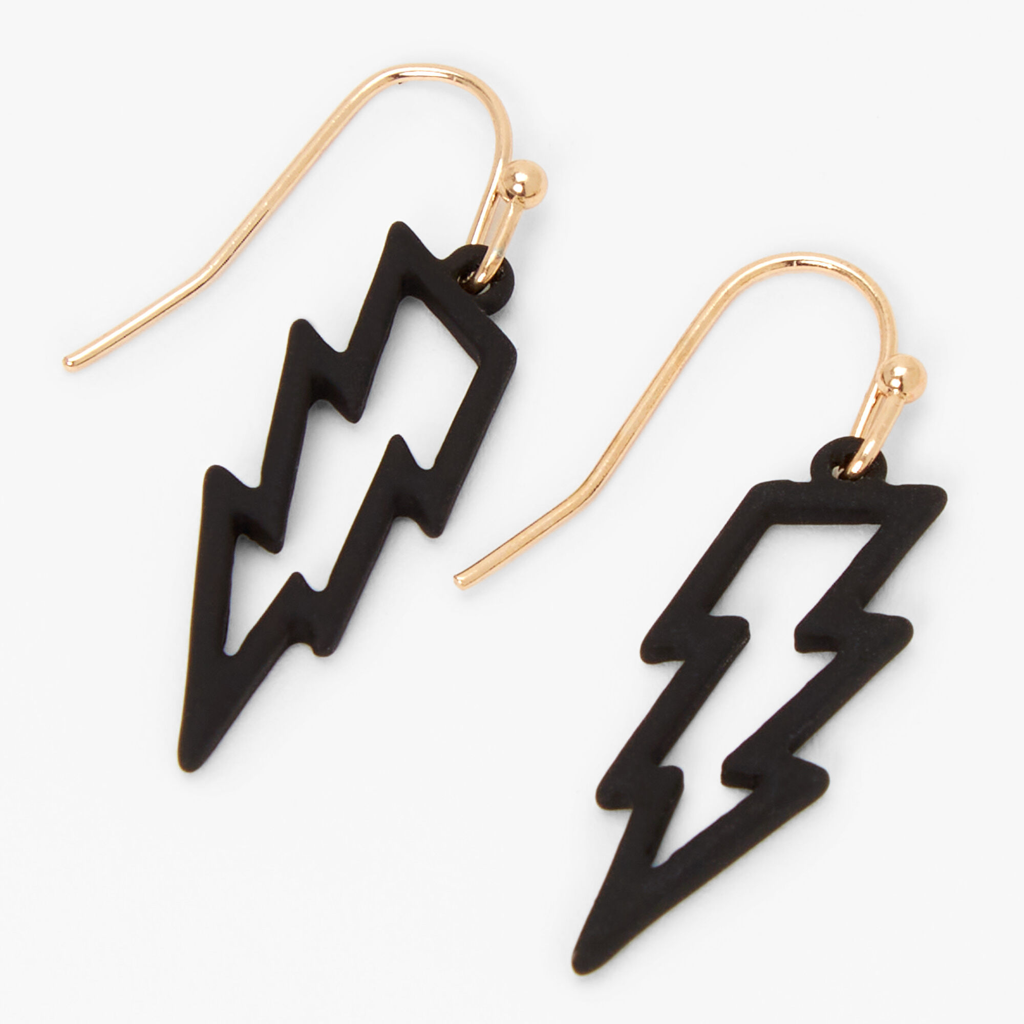 Lightning bolt drop earrings top