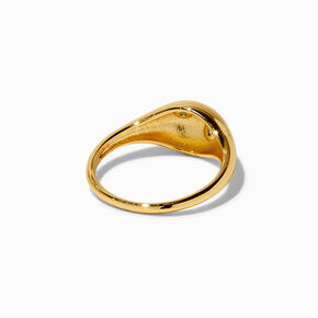 JAM + RICO x ICING 18k Yellow Gold Plated Dome Cowrie Shell Ring,