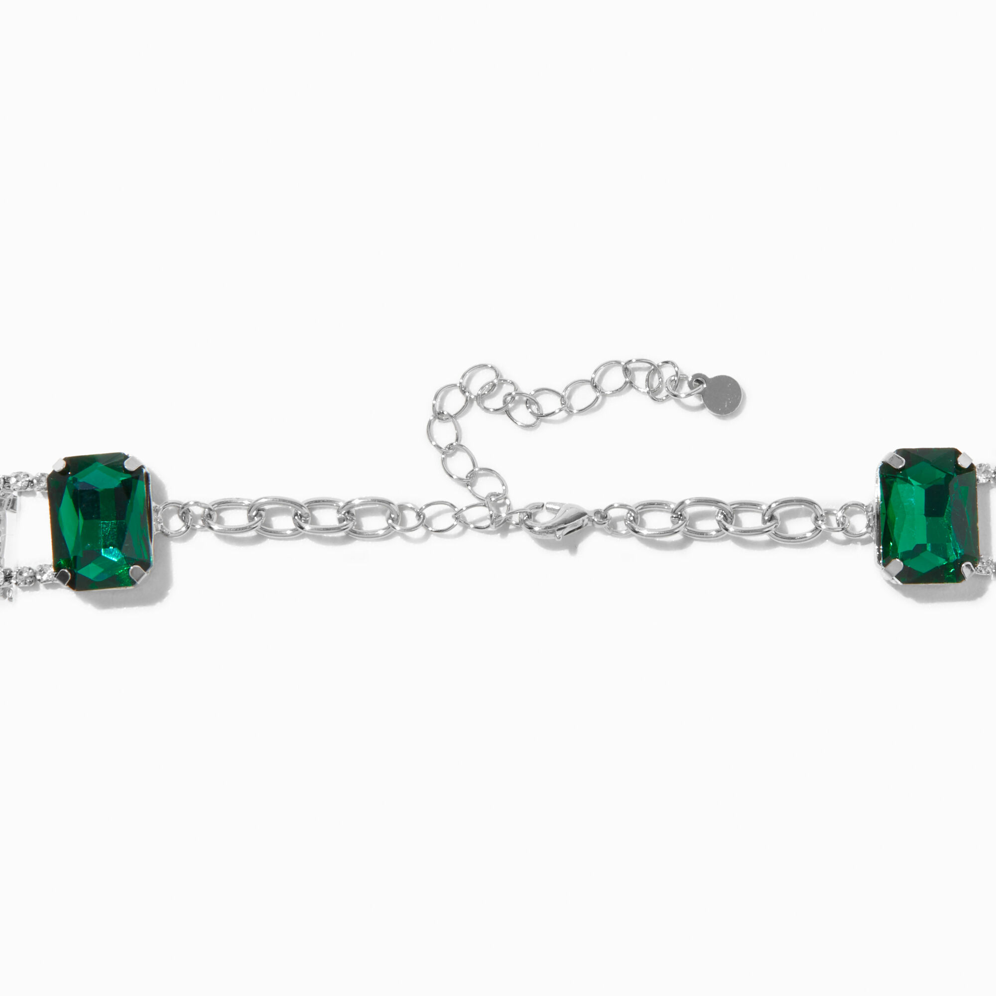Emerald Bracelet Men's Women's Silver 925 Metal Allergy Friendly Bracelet  Zirconia Fashion Unisex Anniversary Gift | SHEIN UK