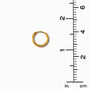 ICING Select 18k Yellow Gold Plated Titanium 12MM Clicker Hoop Earrings,