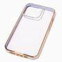 Embellished Clear/Lavender Phone Case - Fits iPhone&reg; 13 Pro,
