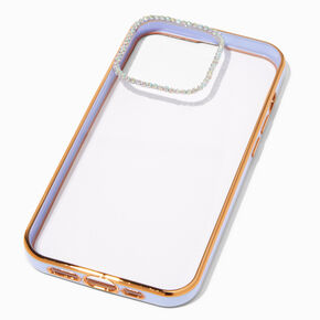 Embellished Clear/Lavender Phone Case - Fits iPhone&reg; 13 Pro,
