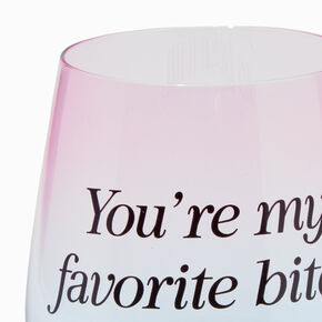 &quot;Favorite Bitch&quot; Stemless Wine Glass,