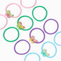 Holographic Rainbow Butterfly Hair Ties - 12 Pack,