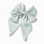 Seafoam Green Satin Bow Barrette Hair Clip,