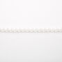 Classic 8MM Pearl Choker Necklace - White,