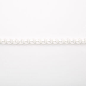 Classic 8MM Pearl Choker Necklace - White,
