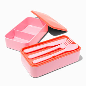 Pink Checkerboard Bento Box Lunch Kit,