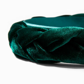 Emerald Green Braided Headband,