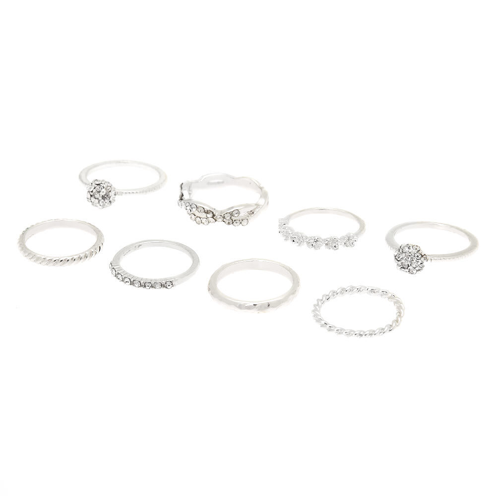 Silver ring set discount
