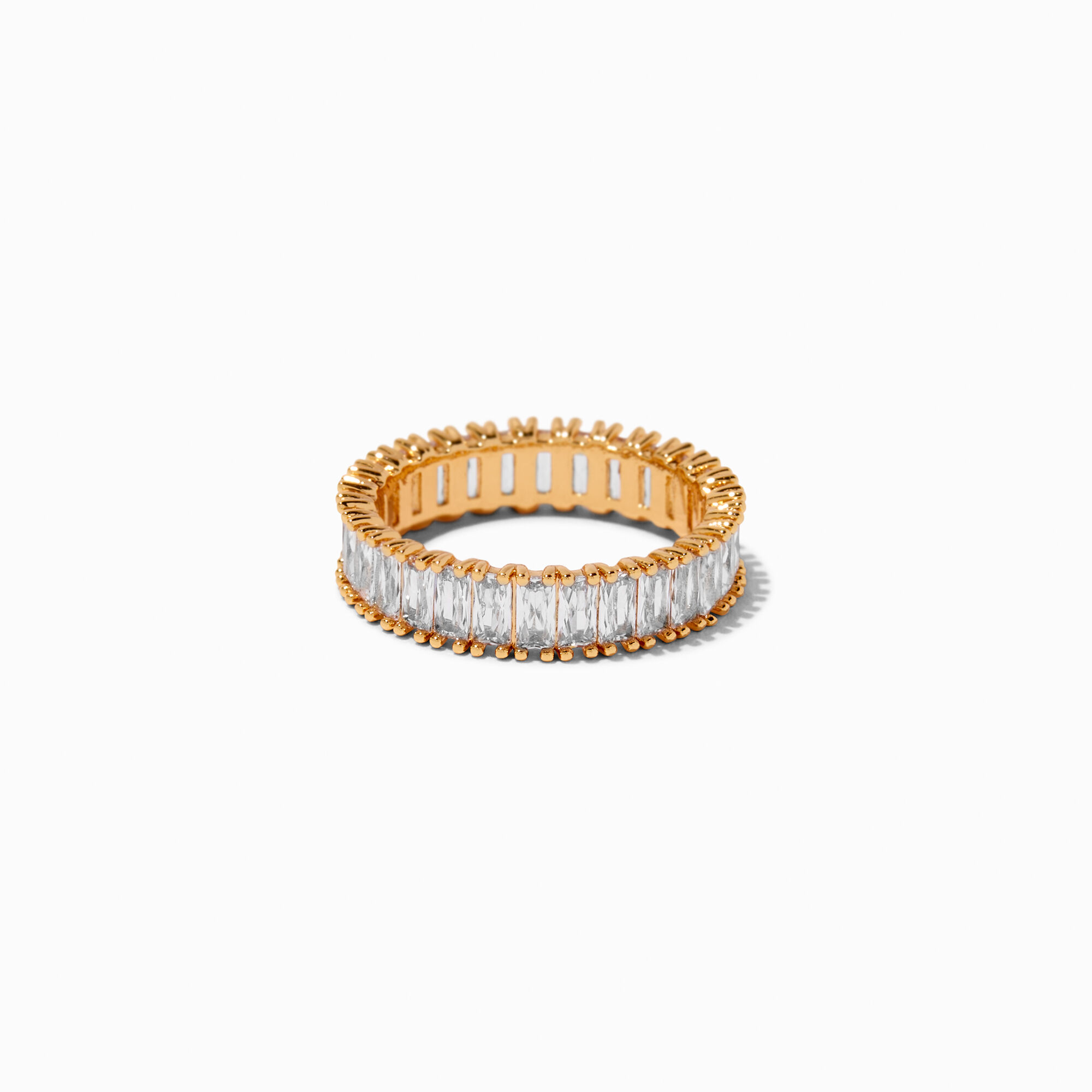 ICING Select 18k Yellow Gold Plated Cubic Zirconia Eternity Ring Icing US