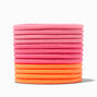 Pink &amp; Orange Luxe Hair Ties - 12 Pack,