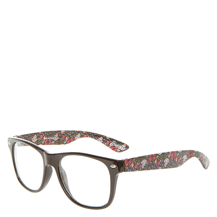 Floral Print Retro Glasses,