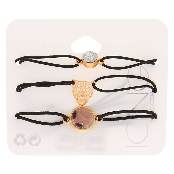 Fierce Leopard Stretch Bracelets - 3 Pack,