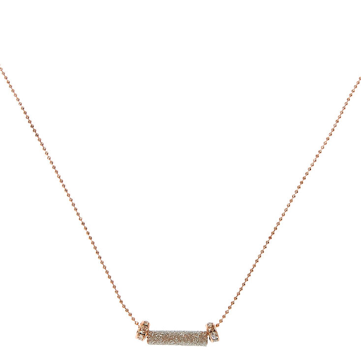 Rose Gold Glitter Tape Statement Bead,