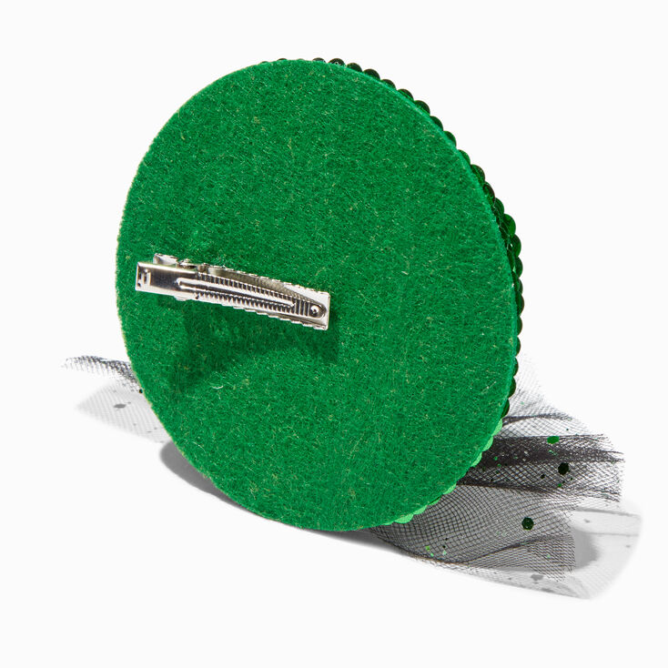 Sequin Leprechaun Hat Hair Clip,