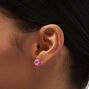 Pink Sprinkles Donut Stud Earrings,