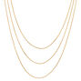Gold Cord Multi Strand Necklace,
