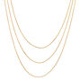 Gold Cord Multi Strand Necklace,