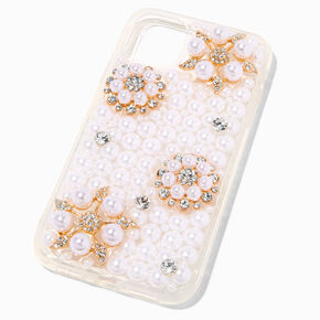 Crystal &amp; Pearl Flowers Bling Phone Case - Fits iPhone&reg; 11,