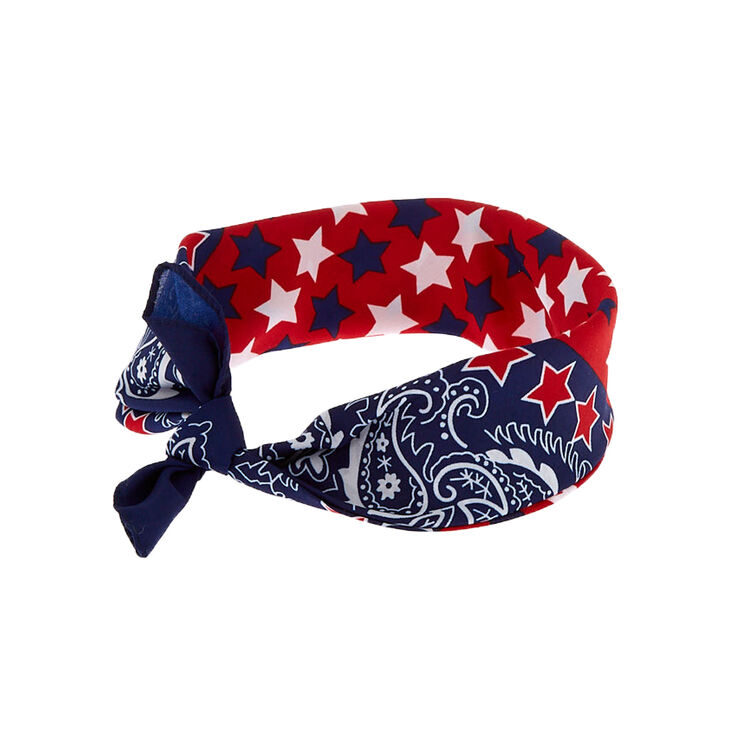 Patriotic Stars Bandana Headwrap,
