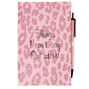 Things I Can't Say Out Loud Glitter Leopard Mini Journal - Pink,