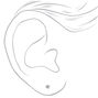 Mixed Metal Ball Crystal Pearl Stud Earrings - 9 Pack,