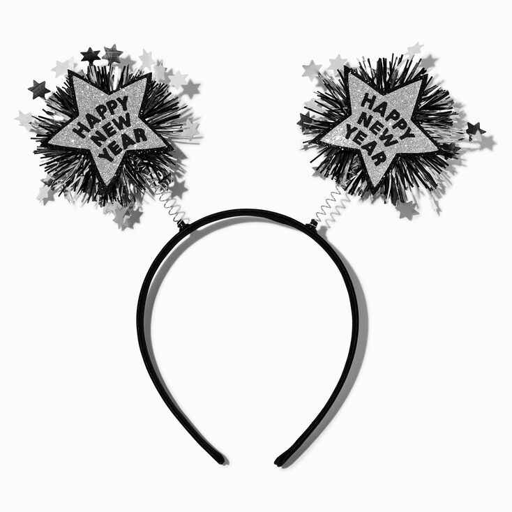 &quot;Happy New Year&quot; Tinsel Bopper Headband,