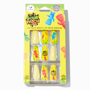 Sour Patch Kids&reg; Icing Exclusive Squareletto Vegan Faux Nail Set - 24 Pack,