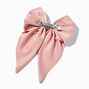 Blush Pink Satin Hair Bow Clip,