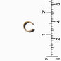 Mixed Metal Leaf Wire Ear Cuff Earring Stackables - 6 Pack,