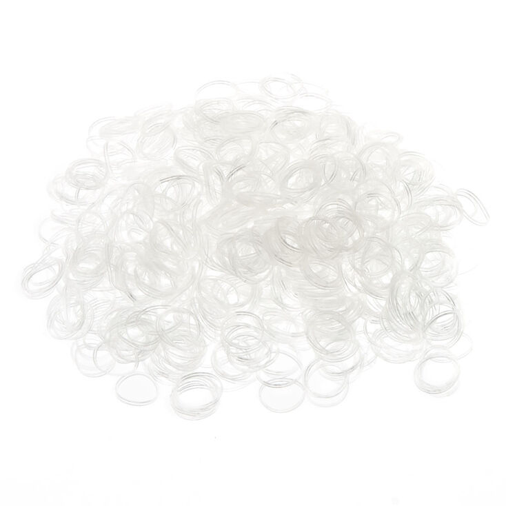 No More Snag Mini Hair Ties - Clear, 1000 Pack,