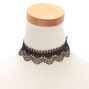 Lace Choker Necklace - Black,
