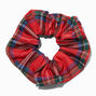 Medium Red Plaid Hair Scrunchie,