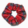 Medium Red Plaid Hair Scrunchie,