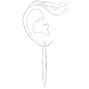 Silver-tone 60MM, 70MM, 80MM Hoop Earrings - 3 Pack,